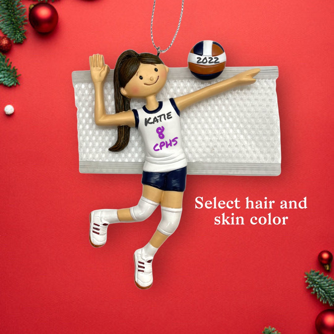 Volleyball Player Ornament Personalized Ornament Etsy