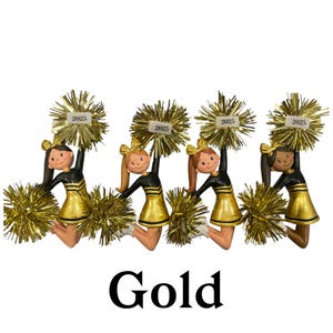Personalized Cheerleader Ornament: Custom Uniform & Pom Poms image 10