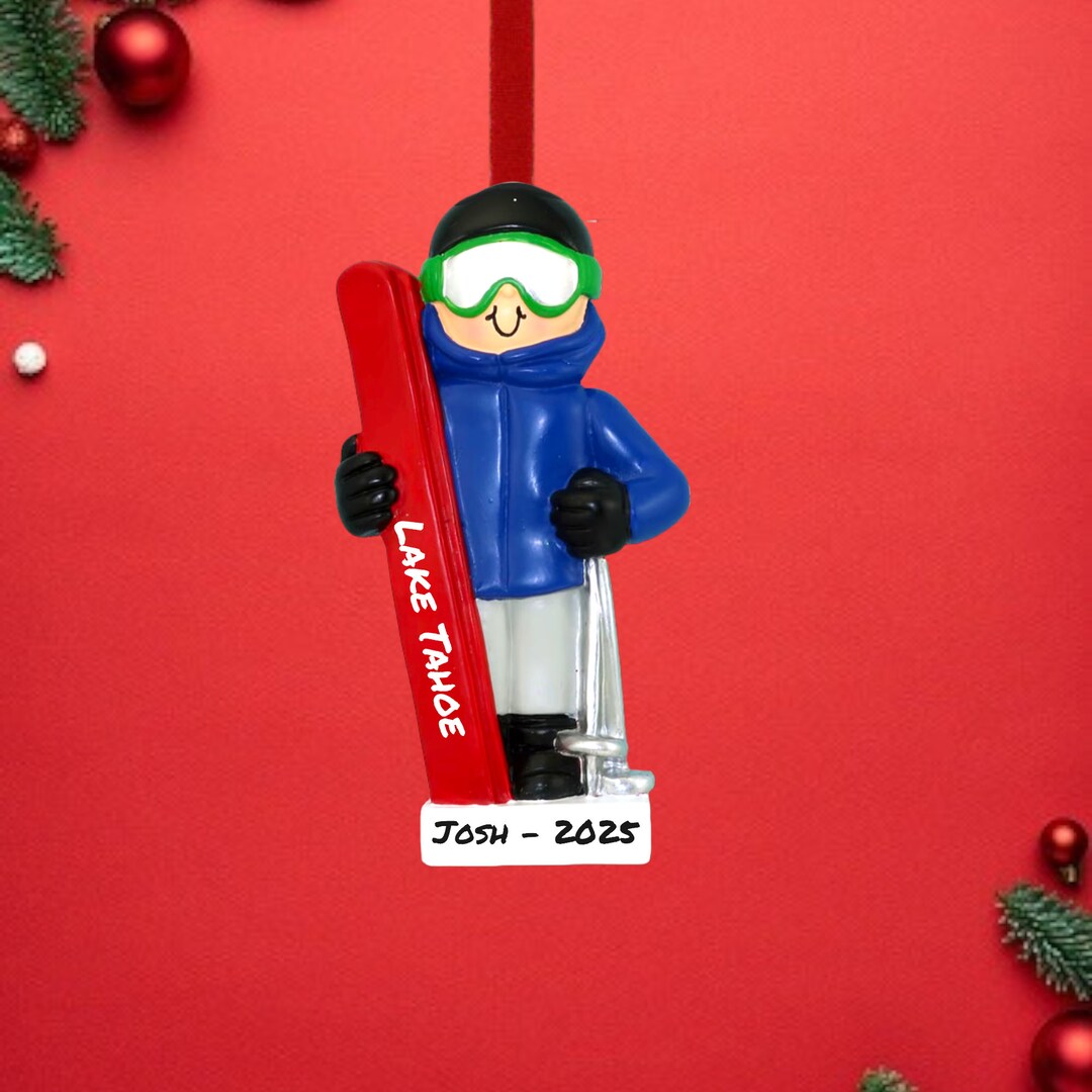 Personalized Ski Christmas Ornamentski Ornament, Ski Giftsgift for