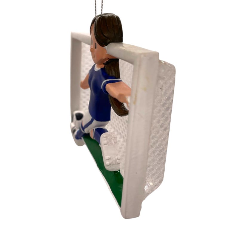 Personalized Boy Soccer Ornament With Black Uniform Soccer