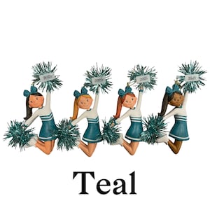 Personalized Cheerleader Ornament: Custom Uniform & Pom Poms image 16