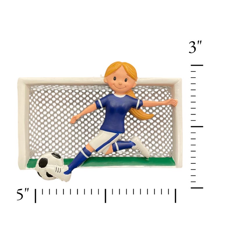 Personalized Boy Soccer Ornament With Green Uniform Soccer