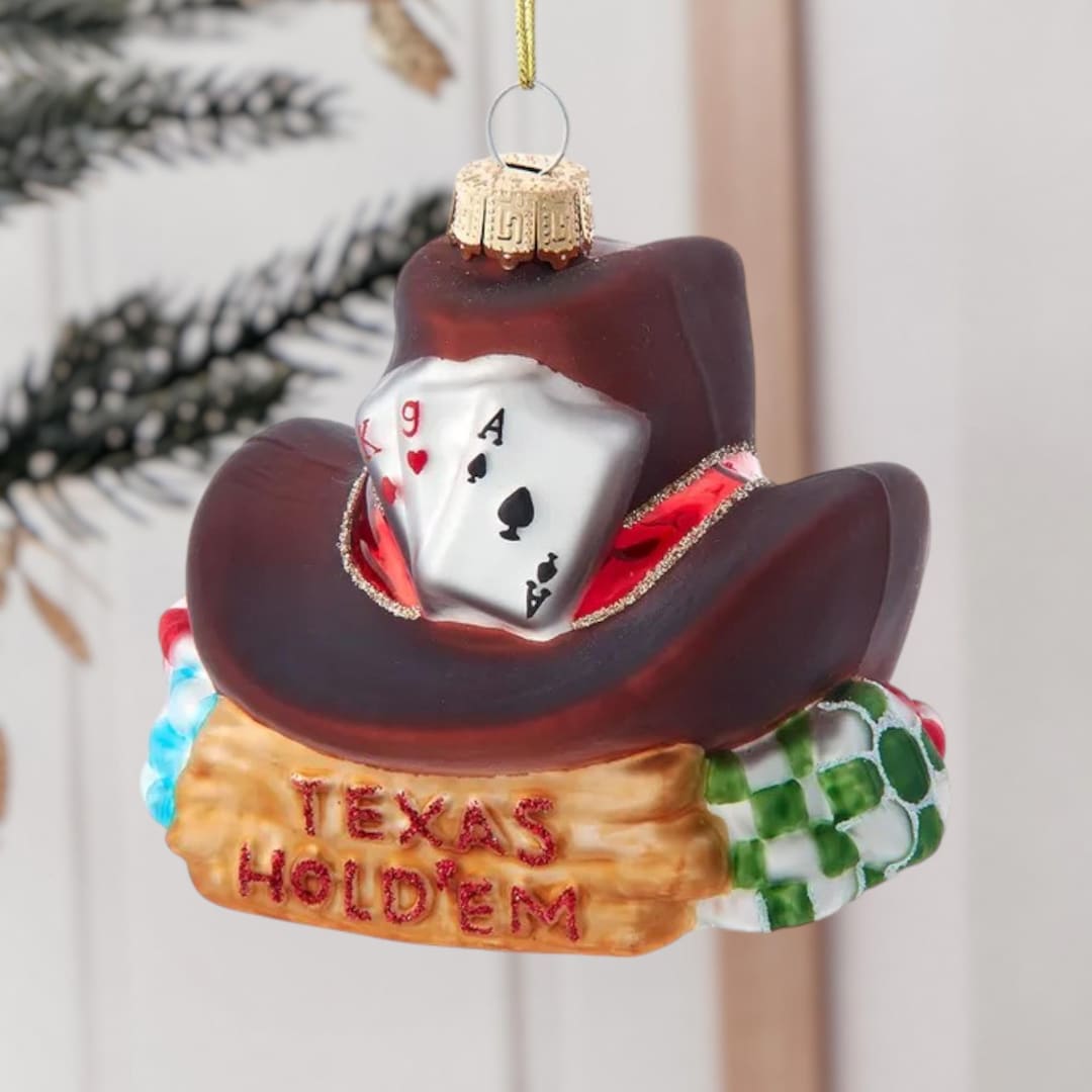 Personalized Noble Gems Texas Hold'em Christmas Ornament – Unique Poker ...