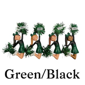 Personalized Cheerleader Ornament: Custom Uniform & Pom Poms image 18