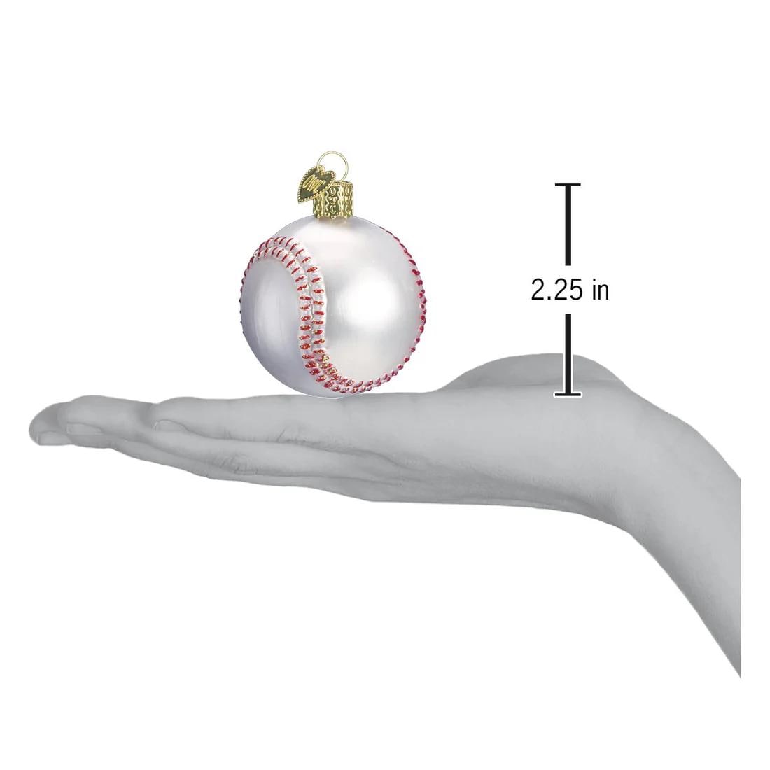 Personalized Baseball Ornament – Glass Sports Christmas Keepsake 2024