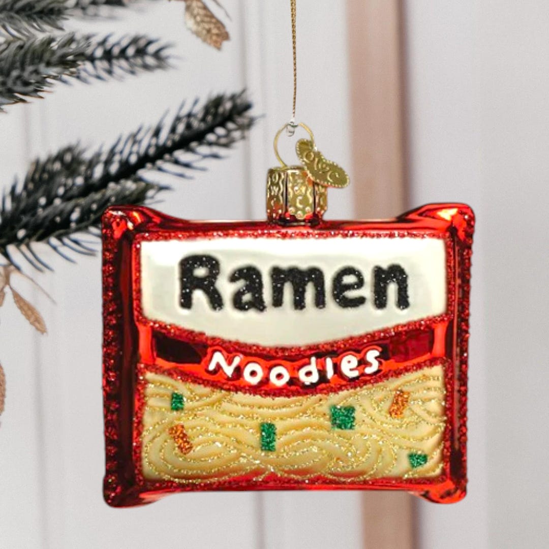 Ramen Noodles Ornament – Glass Foodie Christmas Keepsake - Etsy