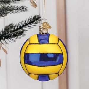 Water Polo Ball Ornament – Glass Sports Christmas Keepsake
