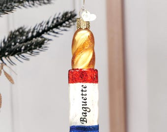 Baguette Ornament – Glass French Bakery Christmas Keepsake