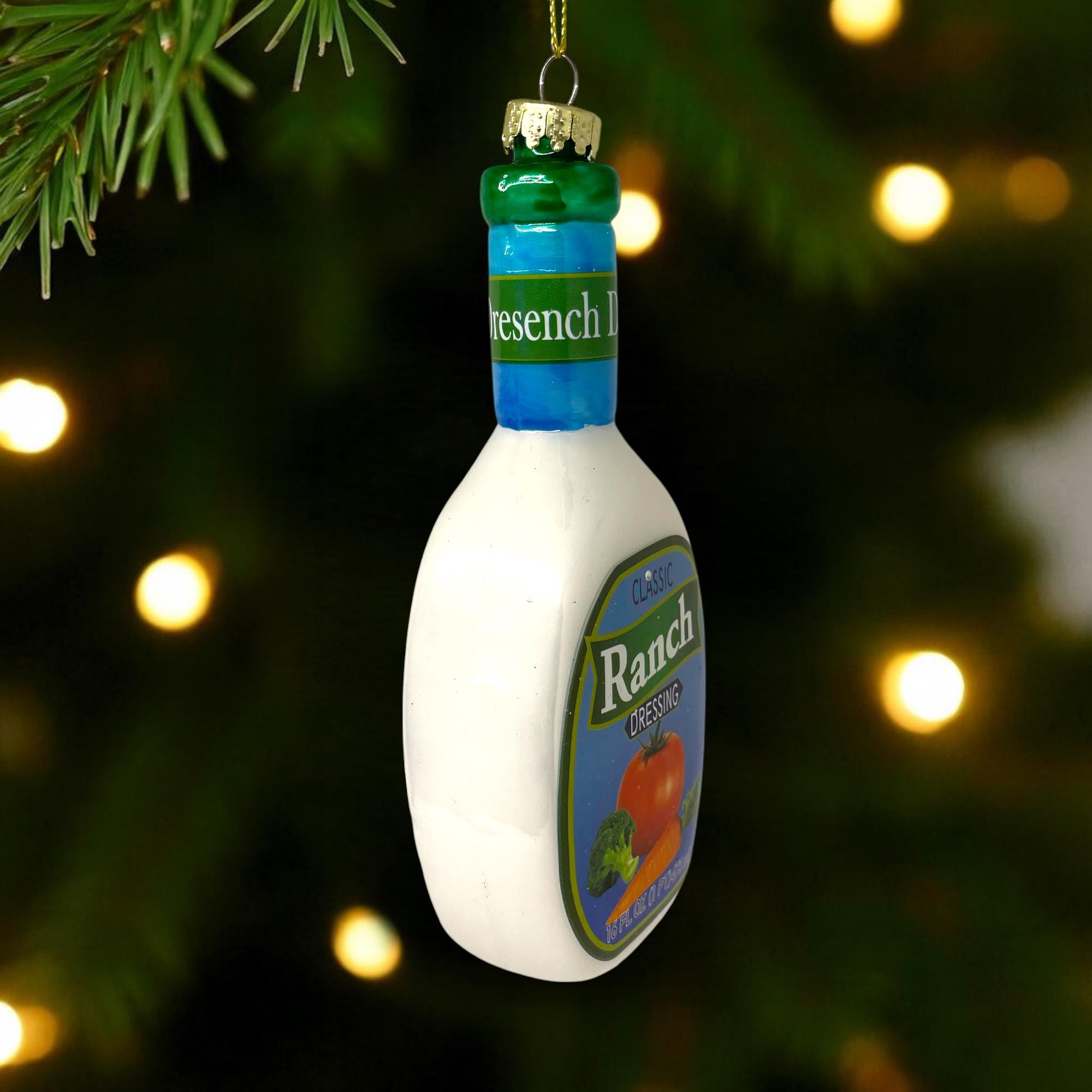 white christmas dresses Mini Ranch Dressing Ornament main image 1