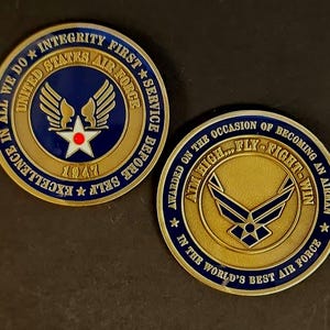 Basic Training Coin AIR FORCE