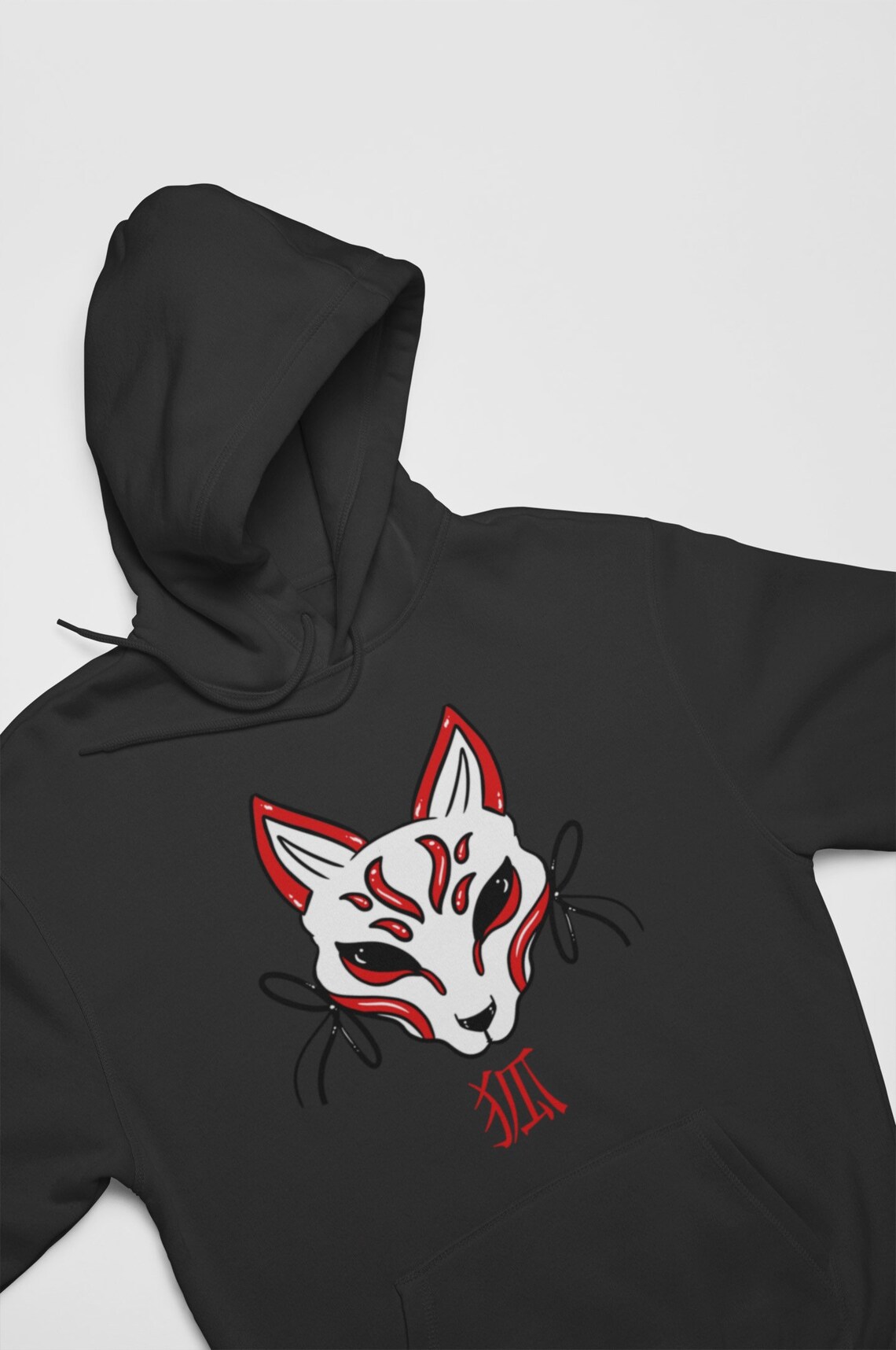 Unisex Kitsune Hoodiekitsune Clothinganime Hoodiemanga Etsy