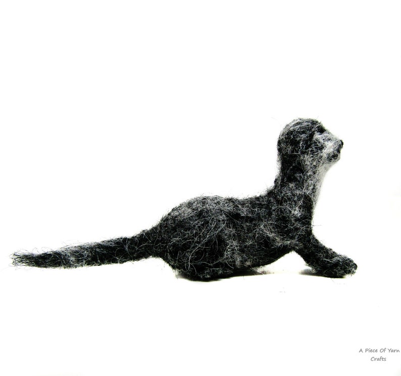 Needle felted baby otter