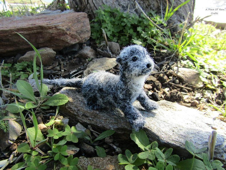 Needle felted baby otter