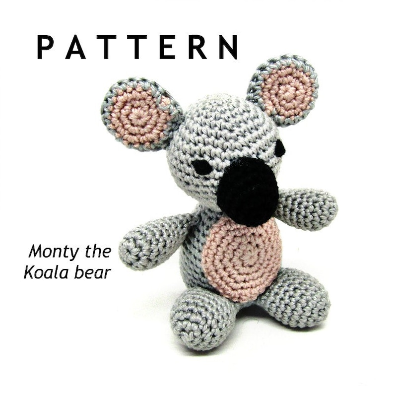 Plush toy pattern Crochet pattern Crochet giraffe Crochet koala Amigurumi tutorial Amigurumi pattern Crochet toy Crochet hippo