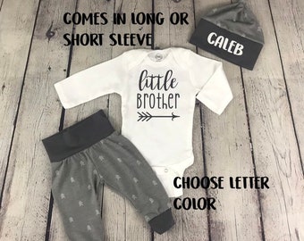 Little brother coming home outfit/ baby boy outfit/ coming home outfit/ hospital outfit