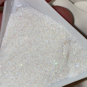 Glitterati Iridescent White Opalescent Cosmetic Ultra Fine Glitter