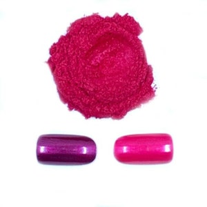 Marilyn Mica Powder, Red Mica powder, blue based mica