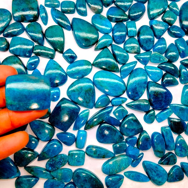 Apatite Aaa+ Quality Best Lot of top Hand polish Natural BLUE APATITE cabochon Lot Flatback Gemstone APATITE cabochon semi precious gemstone