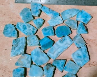 天然ラリマースラブルースジェムストーンピース - スカイブルー卸売