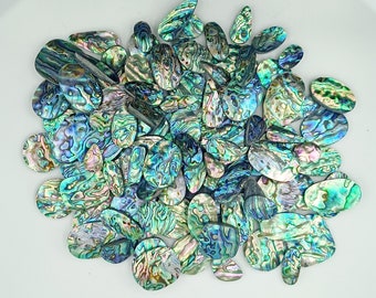 Beautiful Paua Abalone Shell Natural Cabochon Lot | Paua Abalone Shell Gemstone Lot | Natural Paua Abalone Loose Stone For Jewelry Making