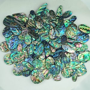 Beautiful Paua Abalone Shell Natural Cabochon Lot Paua Abalone Shell Gemstone Lot Natural Paua Abalone Loose Stone For Jewelry Making image 4