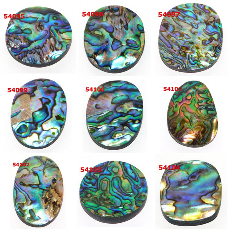 Paua abalone Shell fantastic Oval Pear Fancy Shape Gemstone Natural Paua Shell Loose Gemstones Attractive Paua abalone Shell Cabochon Lot