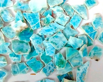 天然ラリマースラブルースジェムストーンピース - スカイブルー卸売