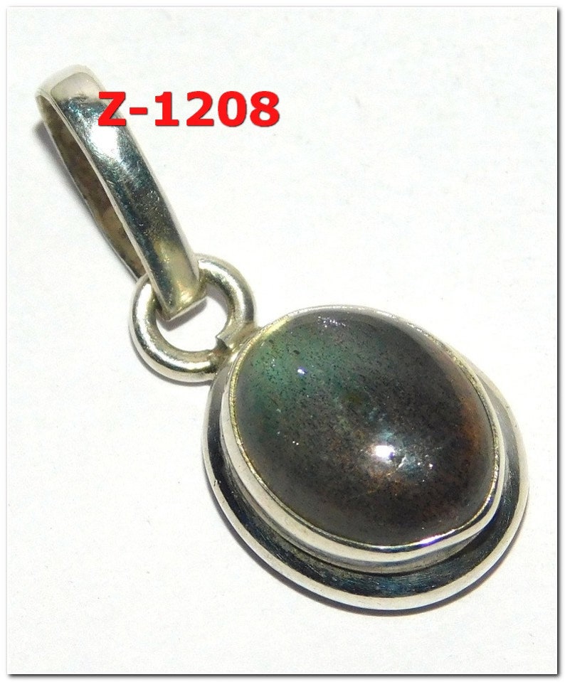 Labrodorite Snowflake obsidian Gemstone Pendant Handmade 925 Sterling Silver Pendant Natural Jewelry Vintage Pendant