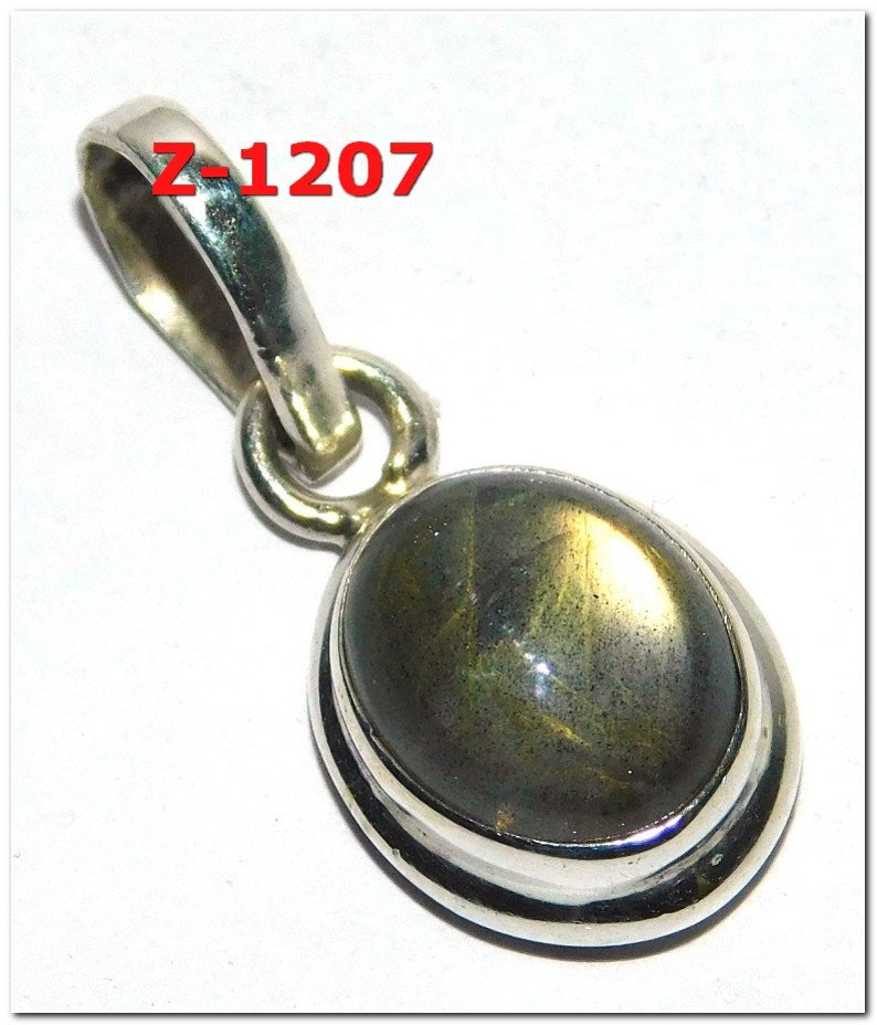 Labrodorite Snowflake obsidian Gemstone Pendant Handmade 925 Sterling Silver Pendant Natural Jewelry Vintage Pendant