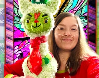 Amigurumi Crochet Green Llama Toy Pattern PDF Digital Download 12 Pages long