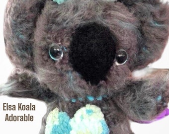 Crochet Koala Bear Toy Amogurumi Toy Adorable Sweet and Cuddly Soft One of a kind Precious Gift Hand crocheted Custom Made Koala Christmas