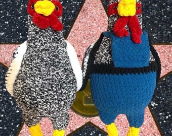 Amigurumi Crochet Chicken & Rooster Toy Pattern (PDF Digital Download)