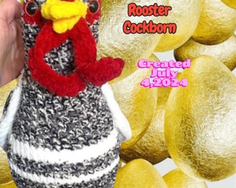 Amigurumi Crochet Rooster Toy Pattern: Realistic Chicken (PDF Digital Download)