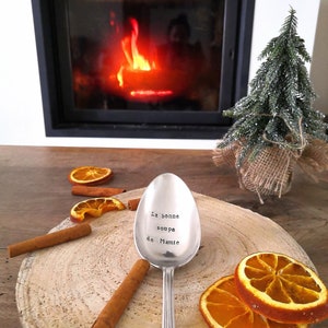 Soup spoon to personalize original gift for wedding anniversary birthday mother&#39;s day