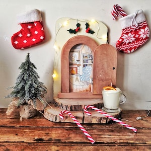 Small wooden door to customize for loss baby teeth children