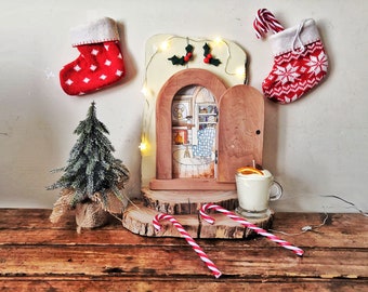Piccola porta in legno per personalizzare per la perdita denti da latte bambini