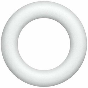 Polystyrene Half Round (Flat Backed) Wreath 25cm