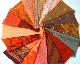 Recycled Vintage Pure Silk Sari Saree Scraps Remnants  Craft Fabric Card Making Collage Mixed Media Textile Art Sewing Junk Journals