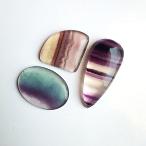 Multi Fluorite Gemstone Jewelry Making Cabochon Top Quality Natural Multi Fluorite Cabochon 47.15 Cts 34x25x5 mm AM 5679 Multi Fluorite