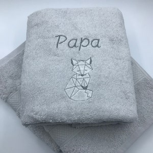 Drap de bain personnalisé brodé image 5