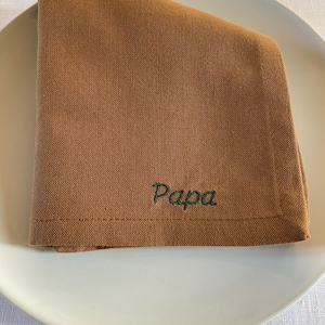 Personalized embroidered napkin image 5