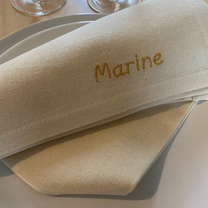 Personalized embroidered napkin image 2