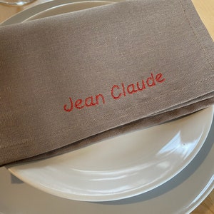 Personalisierte bestickte Serviette