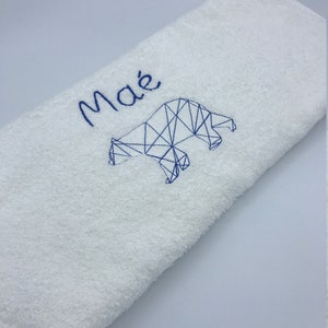 Personalized embroidered bath towel image 8