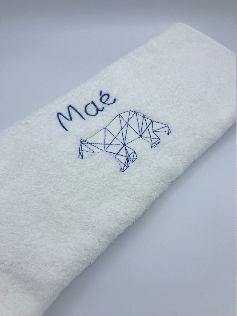 Personalized embroidered bath towel image 8