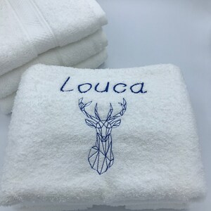 Personalized embroidered bath towel image 4