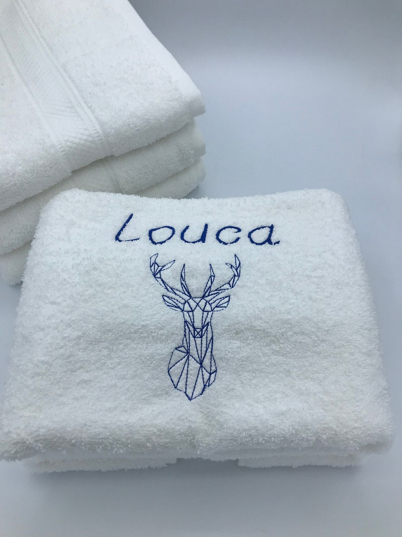 Personalized embroidered bath towel image 4