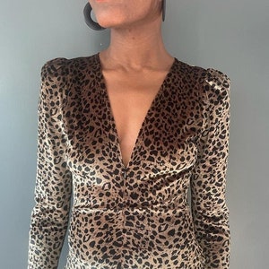 Dynasty Dance Wear Leopard Print Velvet Jumpsuit