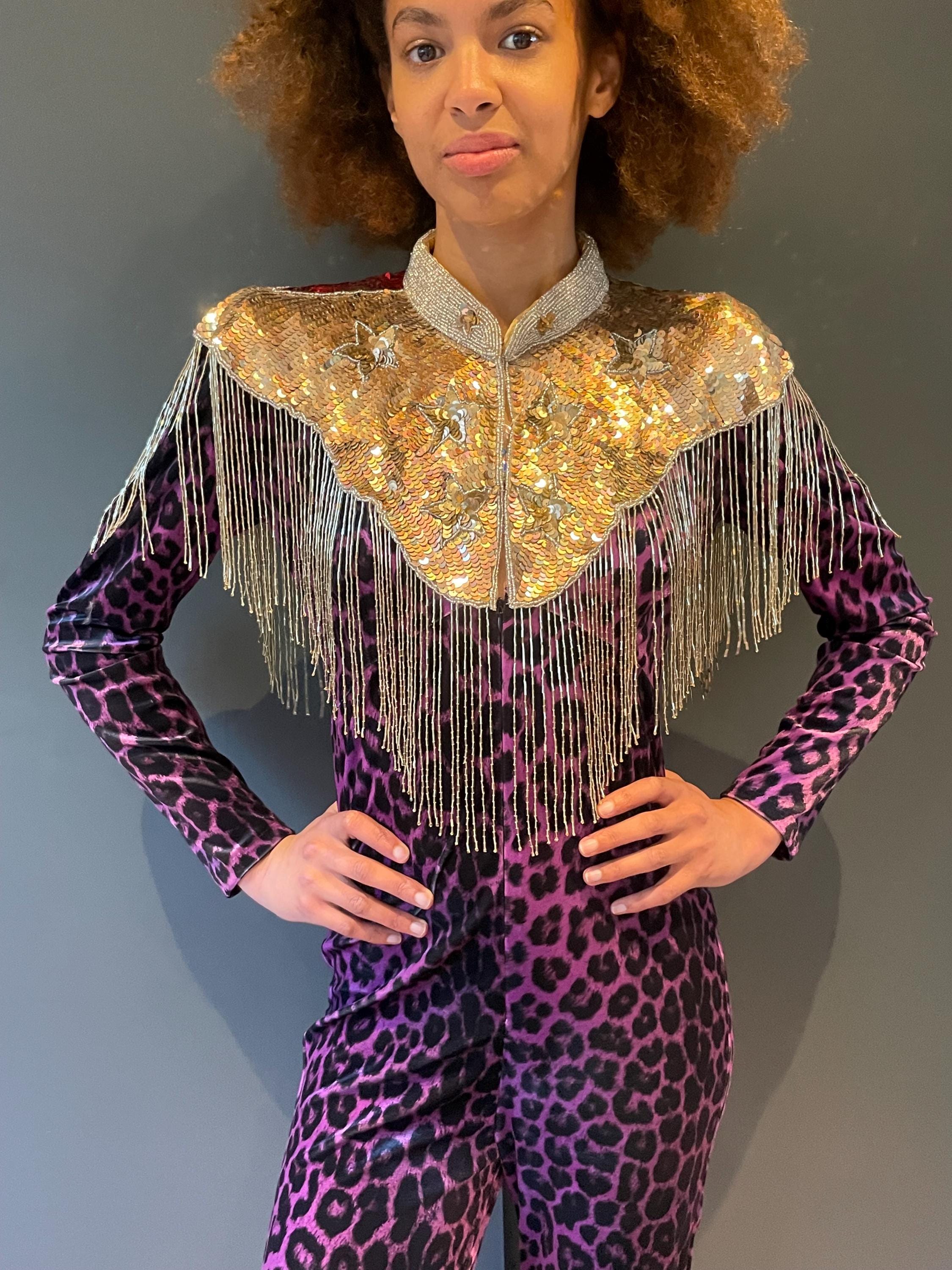 Ziggy Zap Sequin Cape – One Size for Disco, Festivals & Events