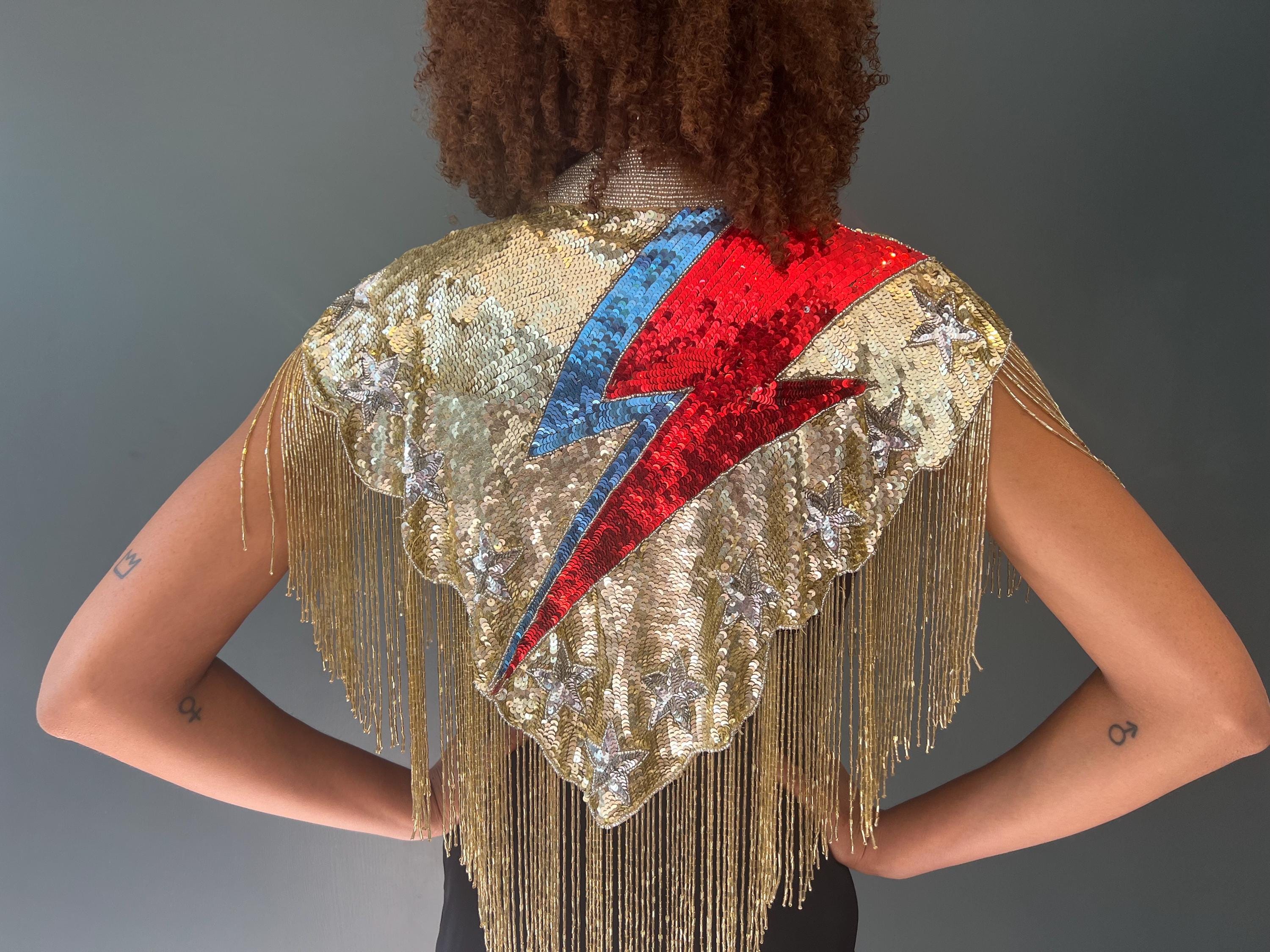 Ziggy Zap Sequin Cape One Size - Etsy